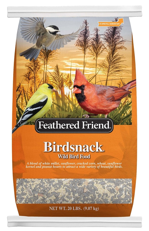 Feathered Friend Birdsnack Series 14391 Sunflower Seed Birdsnack, 20 lb Bag