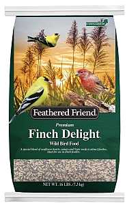 Feathered Friend Finch Delight 14412 Sunflower Kernel Wild Bird Food, 16 lb, Blended, Bag