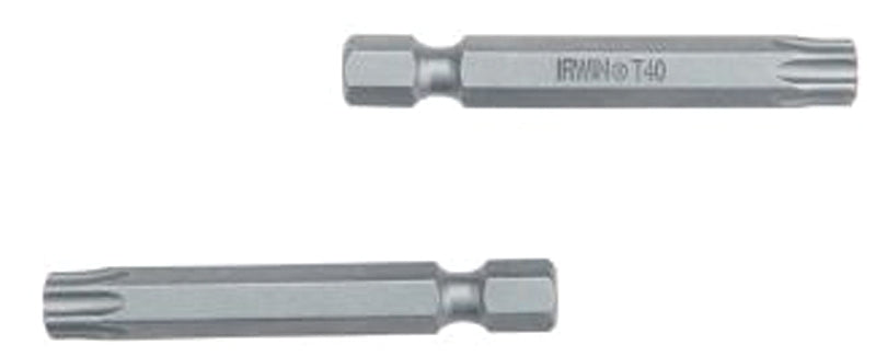 Irwin 93327 Power Bit, T25 Drive, Torx Drive, 1/4 in Shank, Hex Shank, 1-15/16 in L, Tool Steel