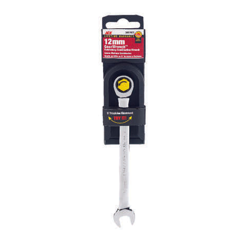 Ace Pro Series GearWrench 12 mm X 12 mm Metric Combination Wrench 6.76 in. L 1 pc