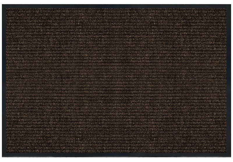 Multy Home Platinum MT1005379 Utility Floor Mat, 4 ft L, 3 ft W, Ribbed Pattern, Polypropylene Rug, Tan