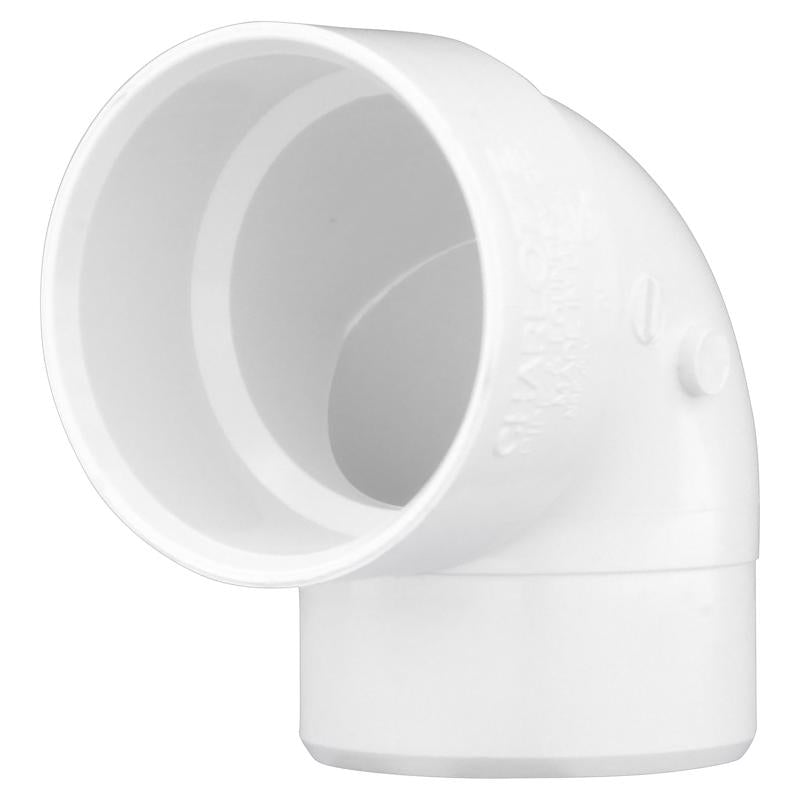 Charlotte Pipe Schedule 40 1-1/2 in. Hub X 1-1/2 in. D Spigot PVC Elbow 1 pk
