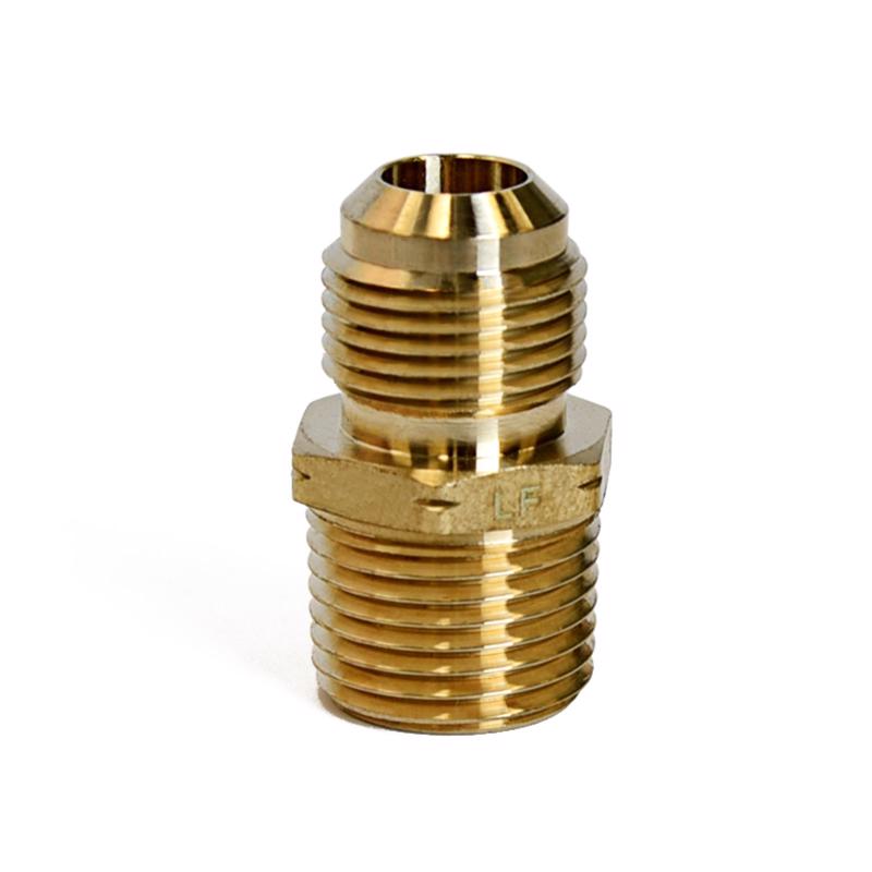 ATC 1/2 in. Flare X 1/2 in. D Male Brass Adapter, Pack of 5