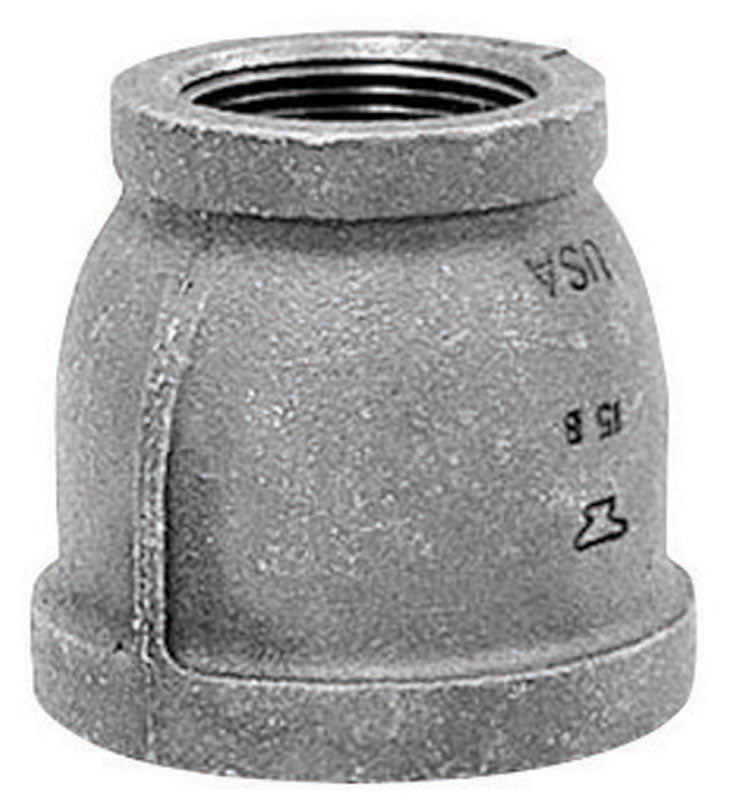 Anvil 2 in. FPT X 1-1/4 in. D FPT Black Malleable Iron Reducing Coupling