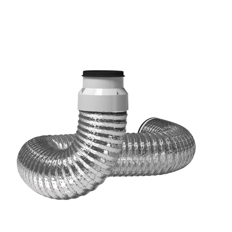 Imperial Quick Connect 2 ft. L X 4 in. D Silver/White Aluminum/Plastic Quick Connect Kit