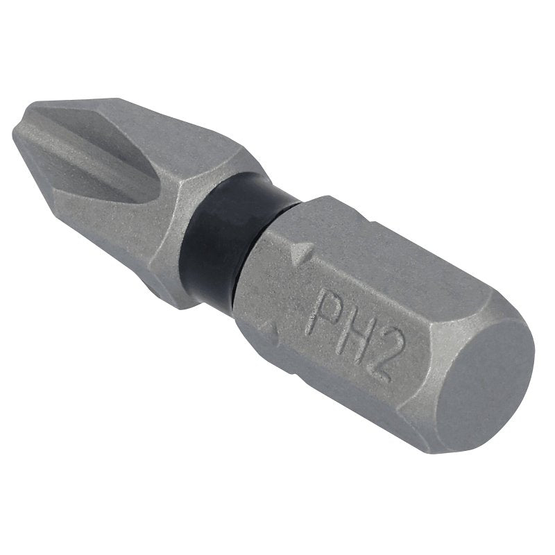 DEWALT TOUGHGRIP DWAF1PH2TG15 Screwdriver Bit, #2 Drive, Phillips Drive, 1/4 in Shank, Hex Shank, 1 in L, Steel