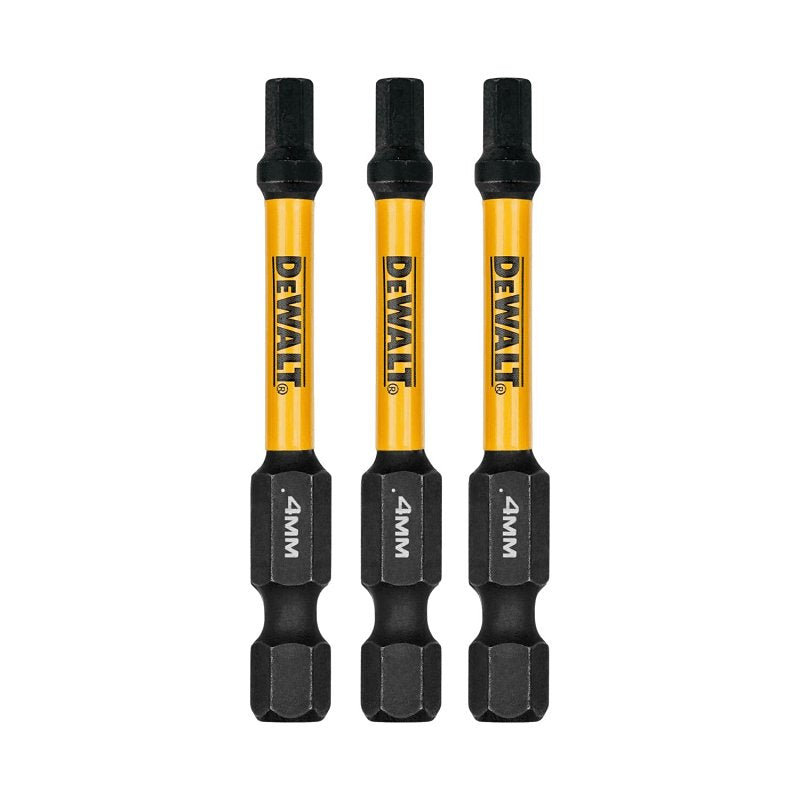 DEWALT Elite Series DWAF2HX4IR3 Insert Bit, 4 mm Drive, Hex Drive, 1/4 in Shank, Hex Shank, 2-1/4 in L, Steel