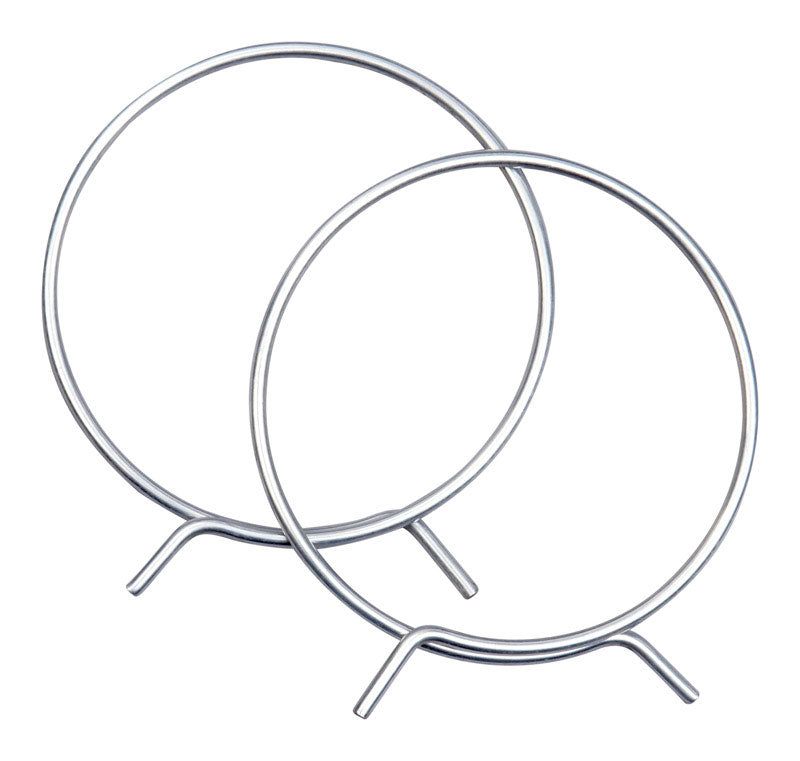 Ace 3 in to 4 in. Silver Spring Tension Clamps Metal, Pack of 10
