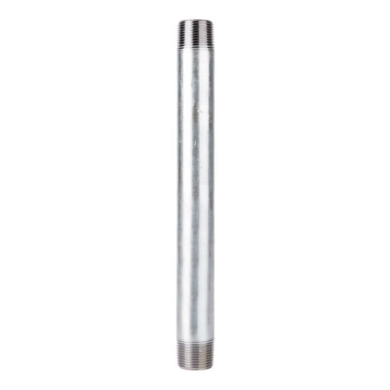 STZ Industries 1-1/2 in. MIP each X 1-1/2 in. D MIP Galvanized Steel 12 in. L Nipple