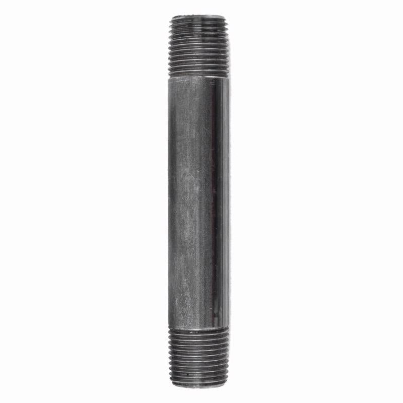 STZ Industries 3/8 in. MIP each X 3/8 in. D MIP Black Steel 5 in. L Nipple, Pack of 5