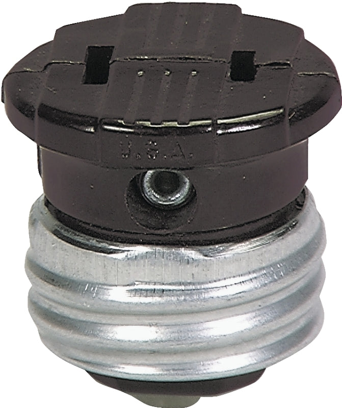 Eaton Wiring Devices 758B-BOX Lamp Socket Adapter, 660 W, 1 -Outlet, Thermoplastic, Brown, Pack of 25