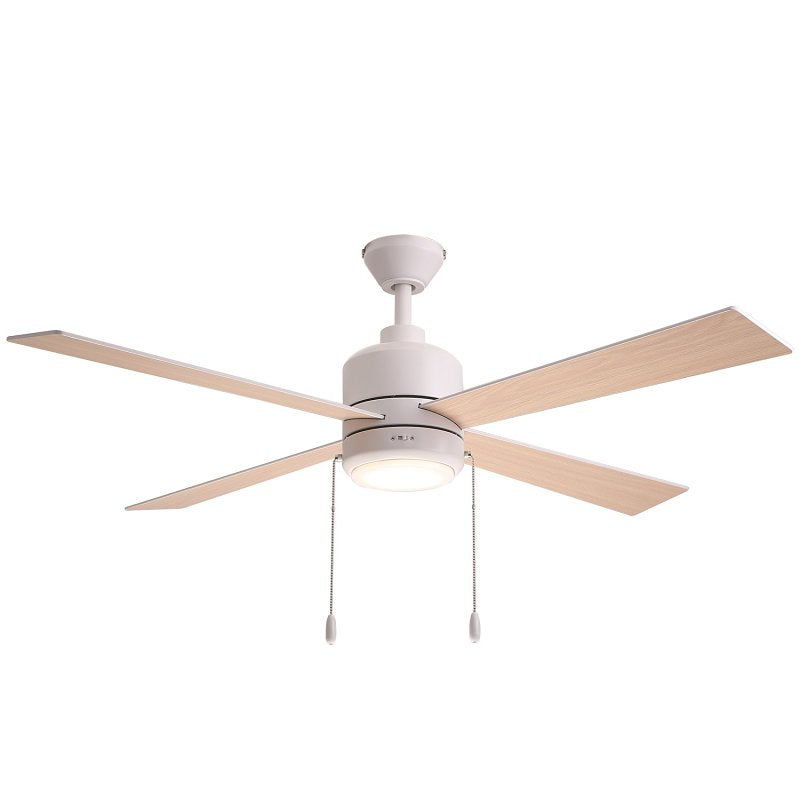 Boston Harbor S2501018-2-MWH Indoor Ceiling Fan, 52 in Sweep
