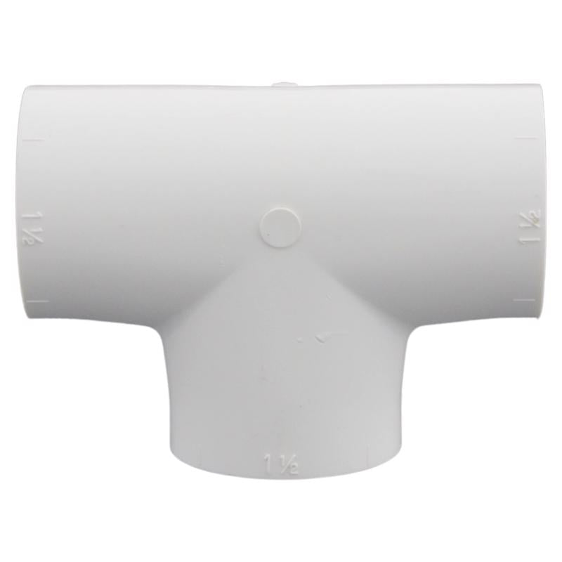 Charlotte Pipe Schedule 40 1-1/2 in. Slip X 1-1/2 in. D Slip PVC Tee 1 pk
