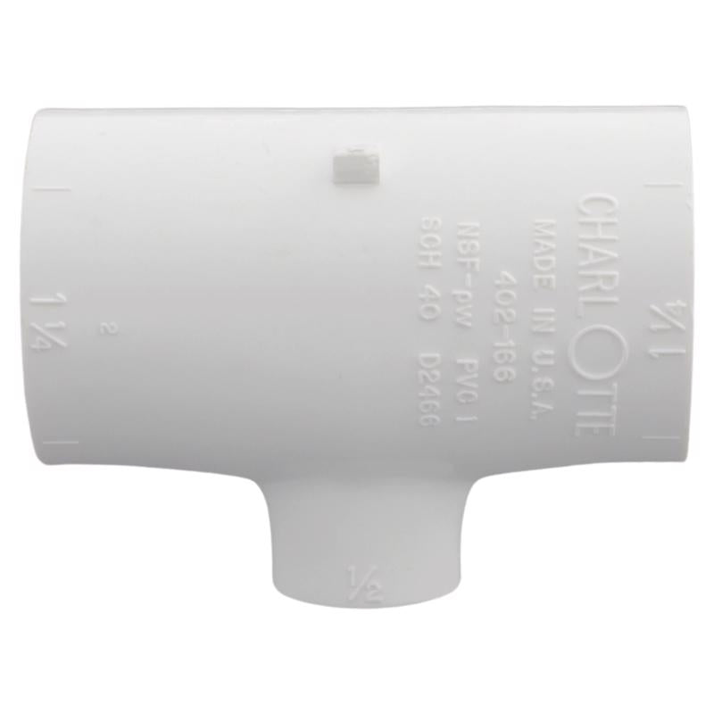 Charlotte Pipe Schedule 40 1-1/4 in. Slip X 1-1/4 in. D FPT PVC Reducing Tee 1 pk