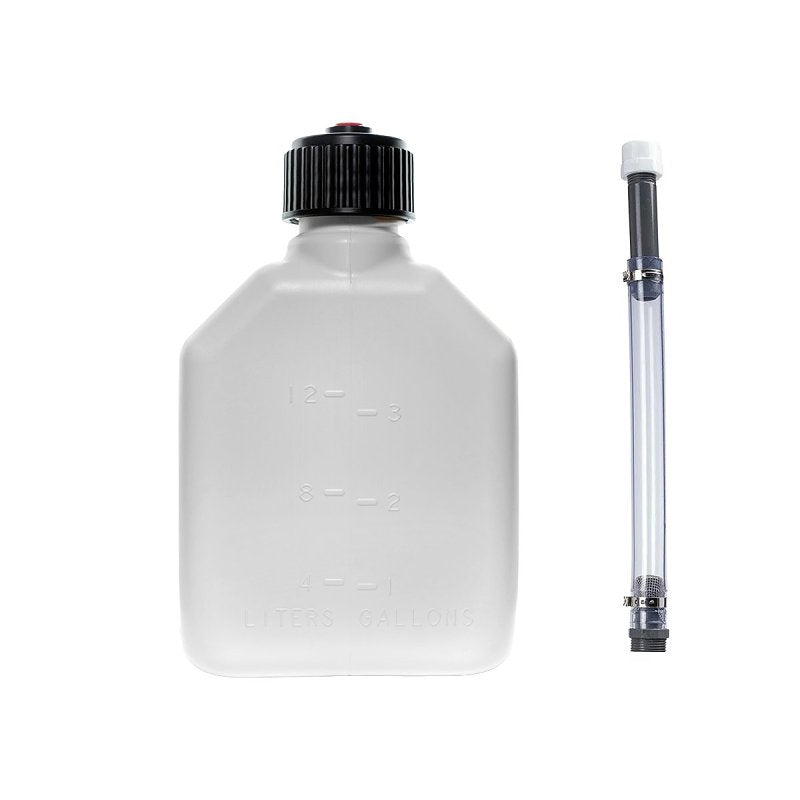 VP Racing Motorsport Container Series 4173-CA Utility Jug With Deluxe Hose, 3 gal Capacity, Plastic, White