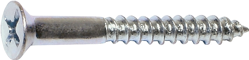 Midwest Fastener 02534 Screw, #6 Thread, 5/8 in L, Coarse Thread, Flat Head, Phillips Drive, Sharp Point, Steel, Zinc