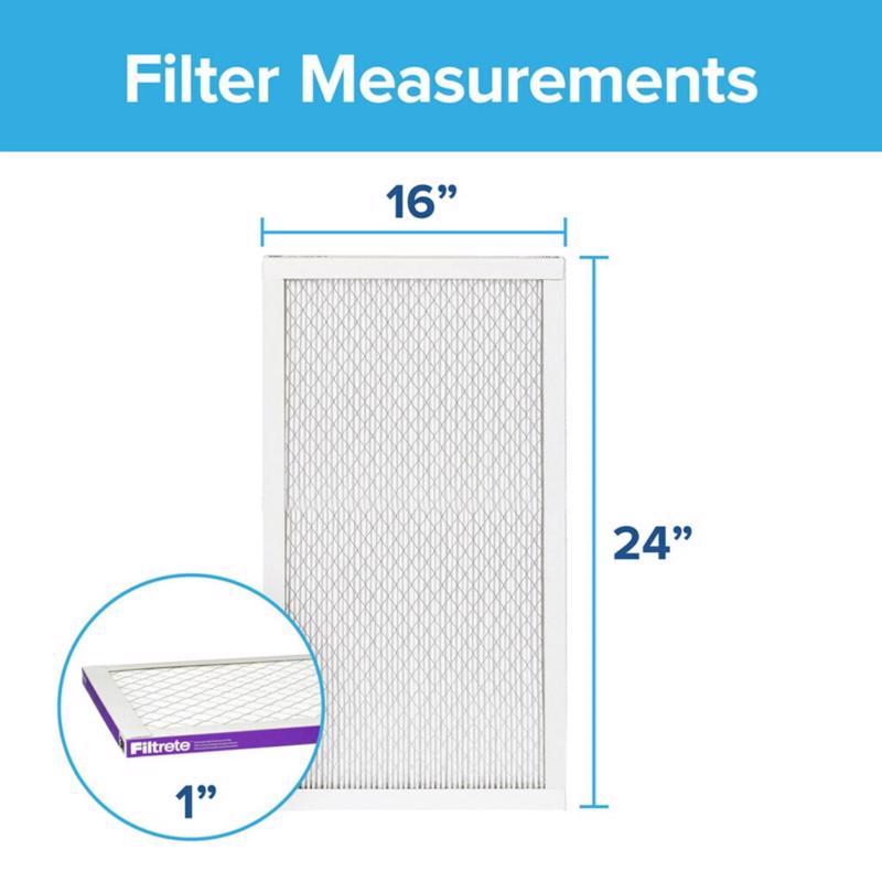Filtrete 16 in. W X 24 in. H X 1 in. 1500 MPR Pleated Air Filter 1 pk, Pack of 4