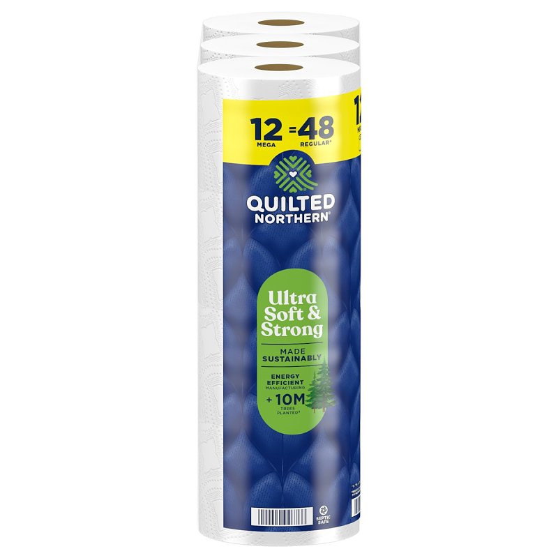 Quilted Northern 94676 Toilet Tissue, 3.8 x 4 in Sheet, Ultra Soft & Strong, 2-Ply, Paper, Pack of 4