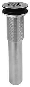 Stylewise K820-74 Open Grid Sink Drain, 1-1/4 in Connection, Brass, Chrome-Plated