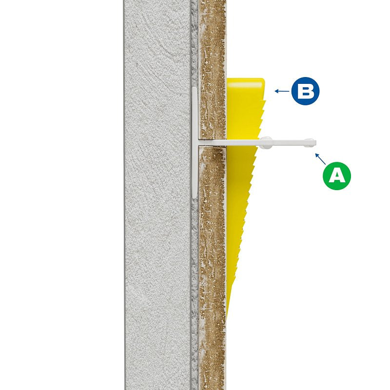 QEP LASH 99731 Series Flat Slotted Clip, 1-1/4 in L, 1/16 in Thick, Nylon, White, 300/BX
