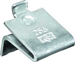 Knape & Vogt 256 ZC Pilaster Shelf Support Clip, Adjustable, Zinc, Steel, Mortise, Pack of 100