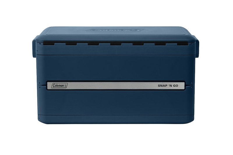 Coleman Snap 'N Go Series 2227723 Collapsible Hard Cooler, 45 qt Cooler, Polypropylene, Sapphire, 55 hr Ice Retention