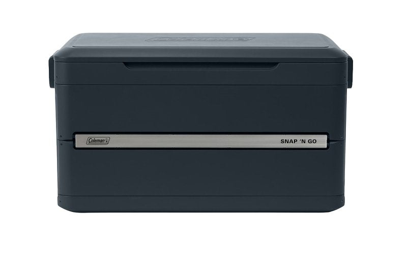 Coleman Snap 'N Go Series 2227729 Collapsible Hard Cooler, 55 qt Cooler, Polypropylene, Mussel, 64 hr Ice Retention