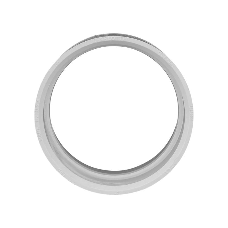 Charlotte Pipe Schedule 40 4 in. Hub X 4 in. D Hub PVC Coupling 1 pk