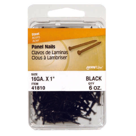 HILLMAN 1-5/8 in. Panel Steel Nail Flat Head, Pack of 5