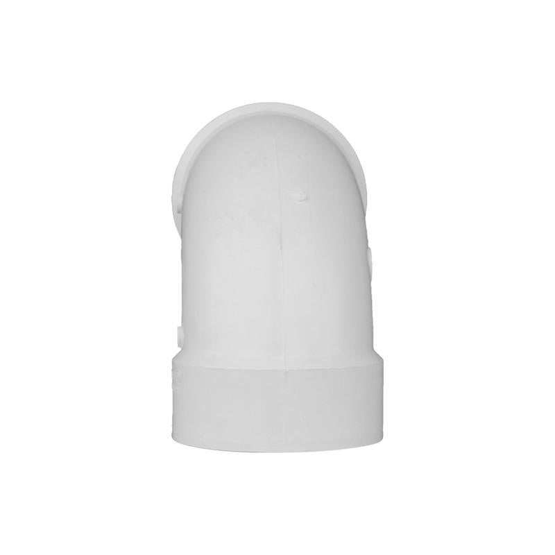 Charlotte Pipe Schedule 40 4 in. Hub X 4 in. D Hub PVC 90 Degree Elbow 1 pk