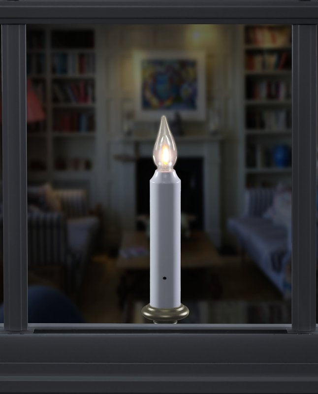 Xodus Innovations VC1820P Window Candle, 6 hr Burning, Pewter Candle, Alkaline Battery, LED Bulb, Warm White Bulb, Pack of 4