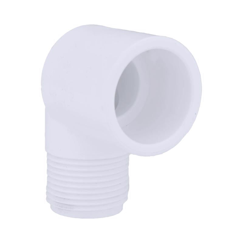 Charlotte Pipe Schedule 40 3/4 in. Slip X 3/4 in. D MPT PVC Street Elbow 1 pk, Pack of 25