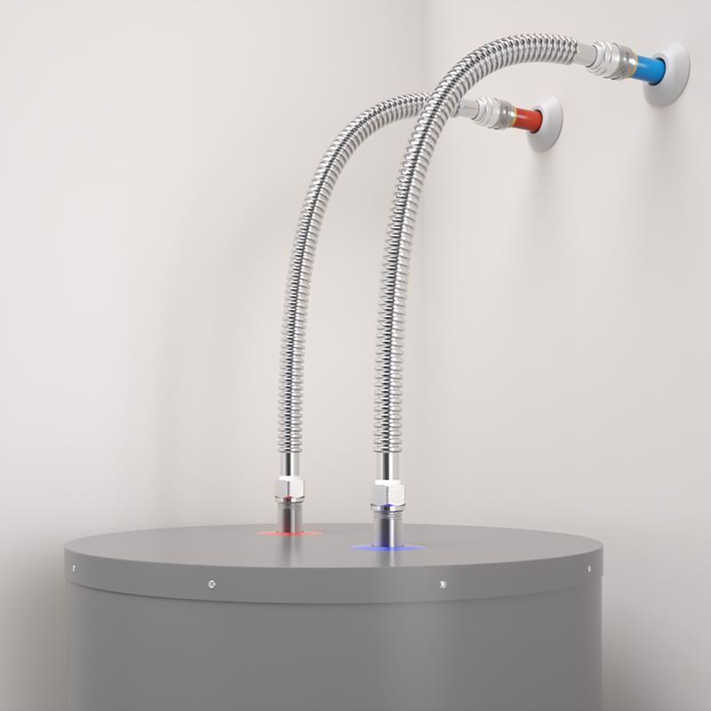 SharkBite 3/4 in. Push Fit X 3/4 in. D FIP 24 in. Stainless Steel Supply Line