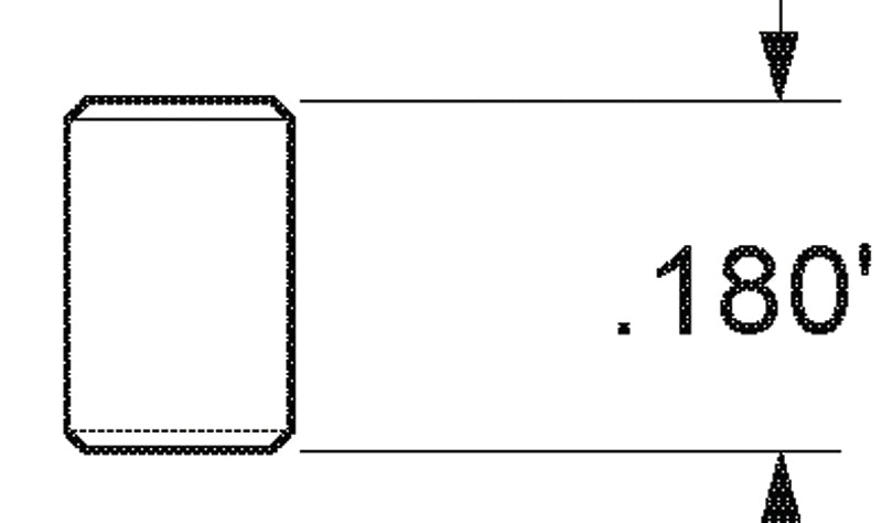 Kwikset 81858-001 Top Pin, 1-Piece, Specifications: 0.18 in