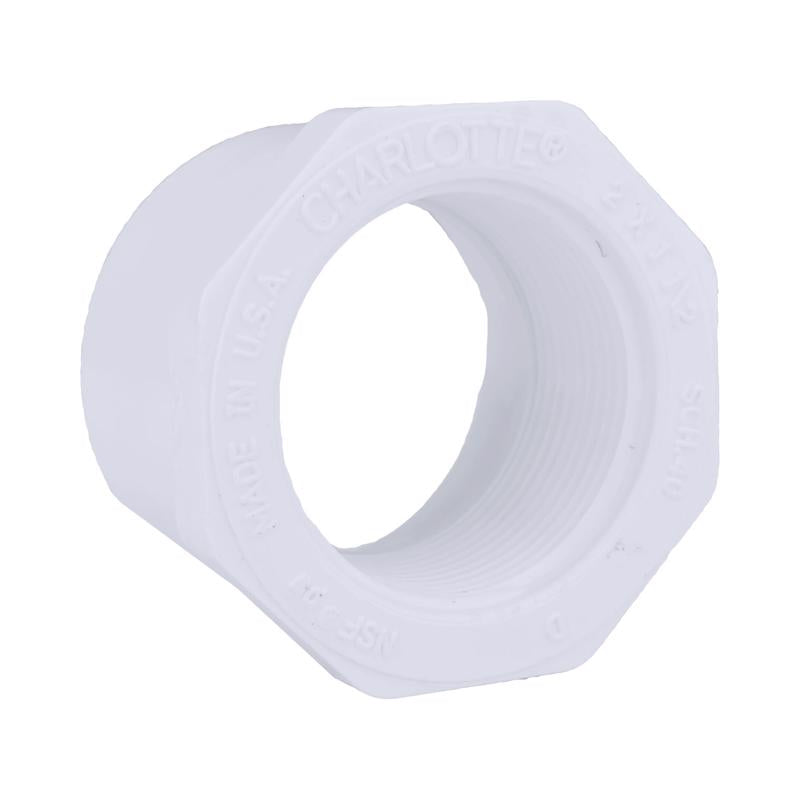 Charlotte Pipe Schedule 40 2 in. Spigot X 1-1/2 in. D FPT PVC Reducing Bushing 1 pk