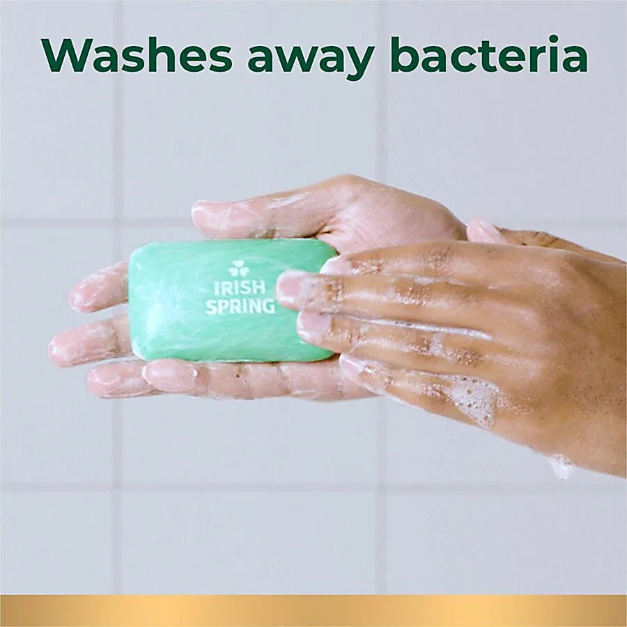 Irish Spring 14177 Soap, Bar, Green, Clean Fresh, 3.75 oz Pack