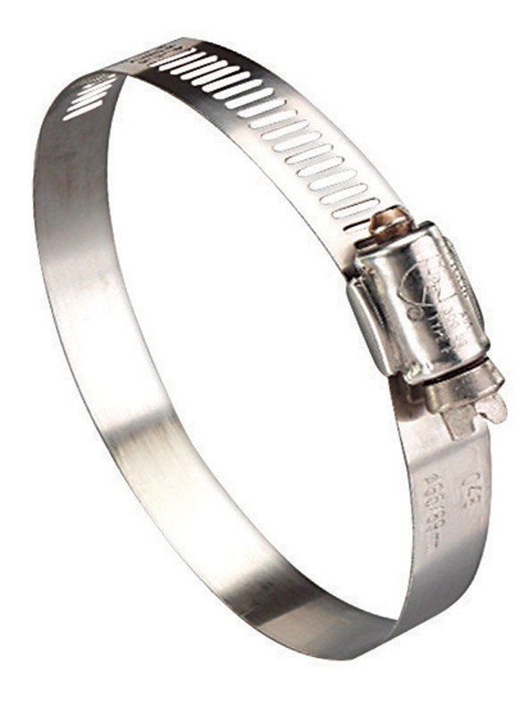Ideal Tridon Hy Gear 1-1/4 in to 2-1/4 in. SAE 28 Silver Hose Clamp Stainless Steel Marine, Pack of 10