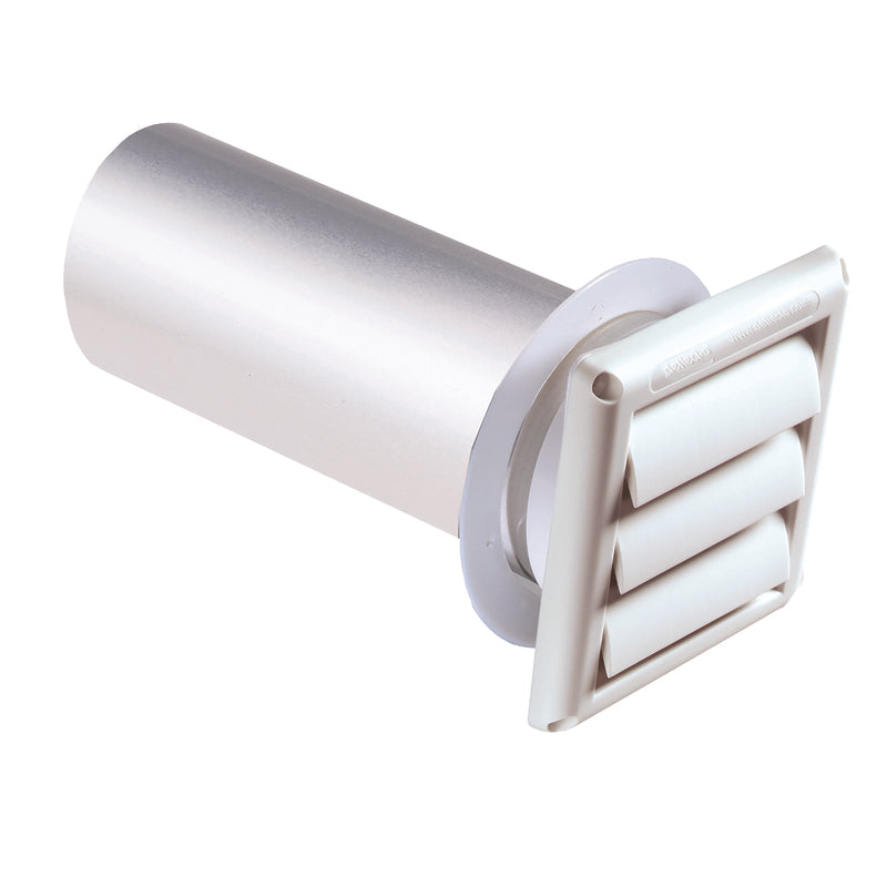 Deflect-O Supurr-Vent 11 in. L X 4 in. D White Aluminum/Plastic Dryer Vent Kit, Pack of 6