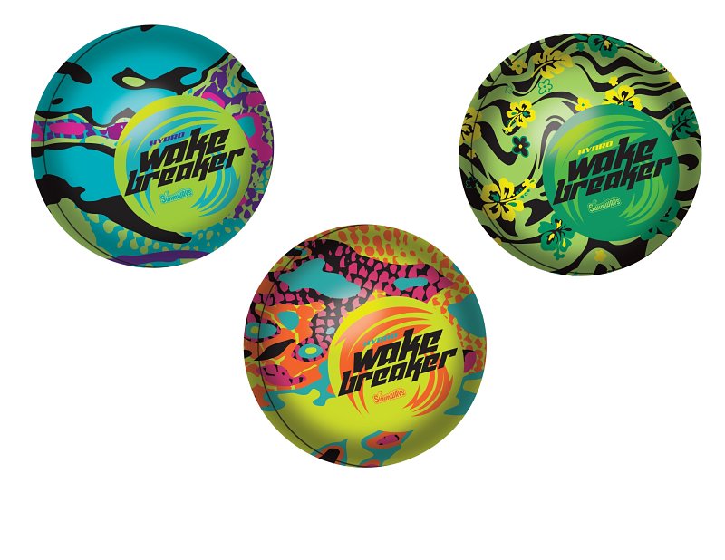 SwimWays 6069230 Hydro Wake Breaker, 3-1/2 in Dia, Assorted, Pack of 6