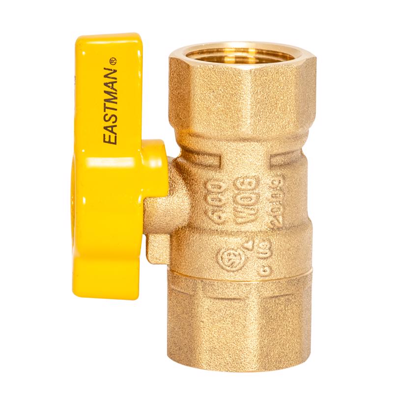 Eastman 1/2 in. Brass FIP Ball Valve T-Handle For Gas