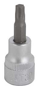 Vulcan 3505001920 Fractional Star Bit Socket, T30 Tip, Chrome