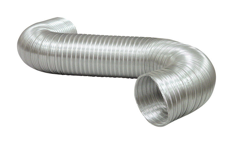 Deflect-O Jordan 96 in. L X 5 in. D Black/Silver Aluminum Semi-Rigid Vent Duct, Pack of 5