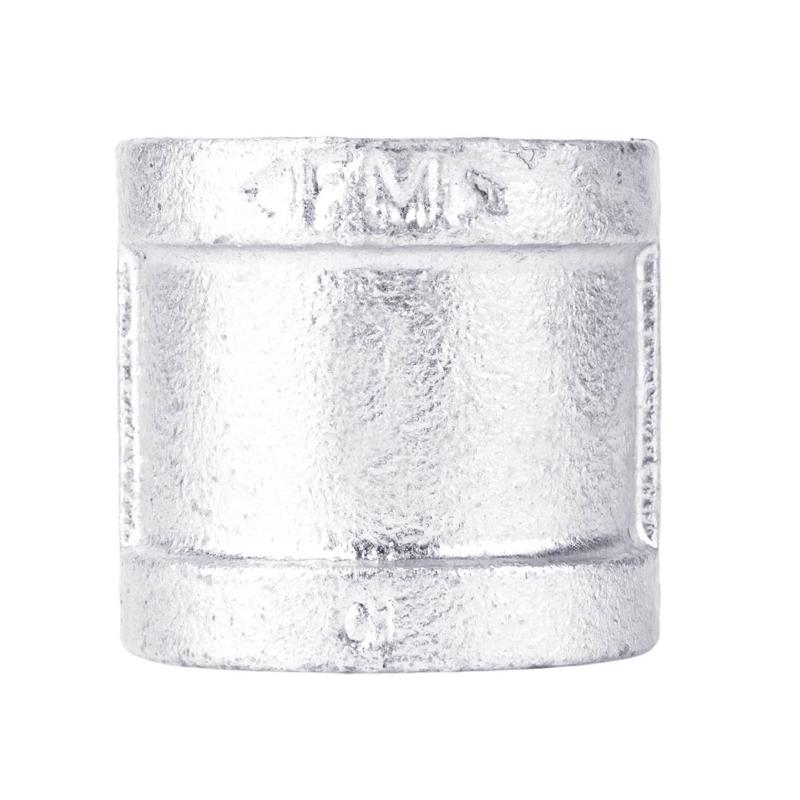 STZ Industries 3/8 in. FIP each X 3/8 in. D FIP Galvanized Malleable Iron Coupling, Pack of 5