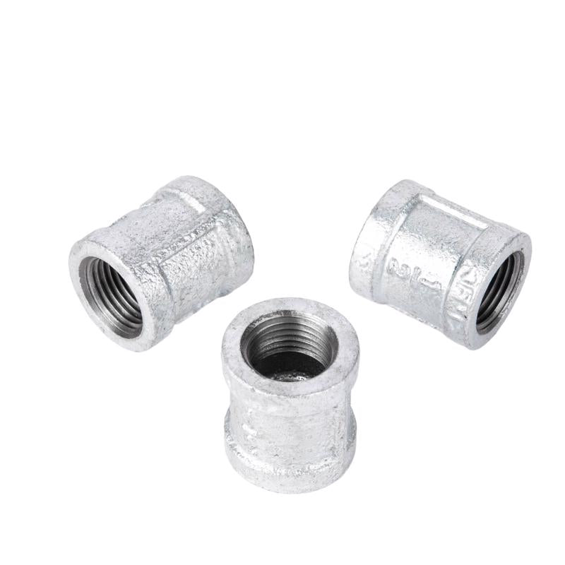 STZ Industries 3/8 in. FIP each X 3/8 in. D FIP Galvanized Malleable Iron Coupling, Pack of 5