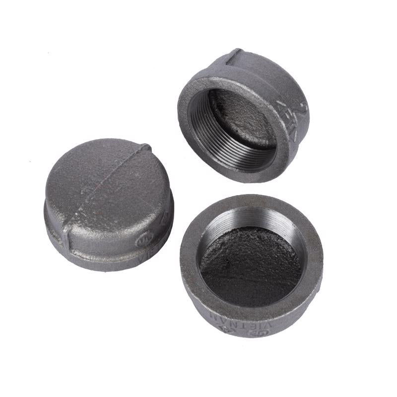 STZ Industries 1/2 in. FIP each Black Malleable Iron Cap, Pack of 5