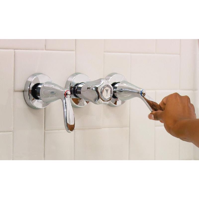Moen Adler 3-Handle Chrome Tub and Shower Faucet