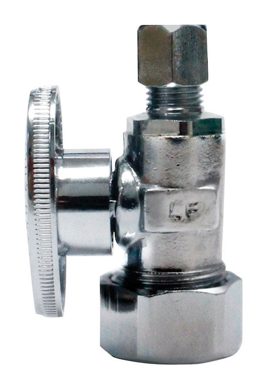 Keeney 5/8 in. Compression in. X 1/4 in. Compression Brass Straight Valve