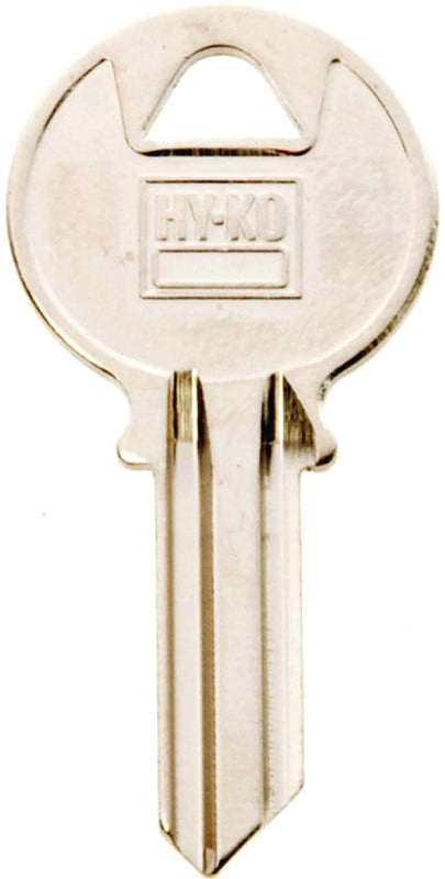 Hy-Ko 11010Y220 Key Blank, Brass, Nickel, For: Yale Cabinet, House Locks and Padlocks, Y220 Key Number, Pack of 10