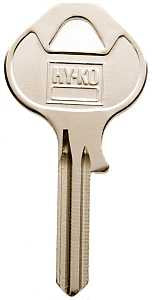Hy-Ko 11010M17 Key Blank, Brass, Nickel, For: Master Vehicle Locks, M17 Key Number, Pack of 10