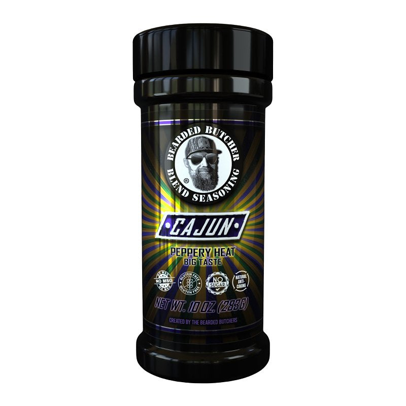 Bearded Butcher BB-4186 Seasoning, Solid, Blend Cajun, 10 oz Can